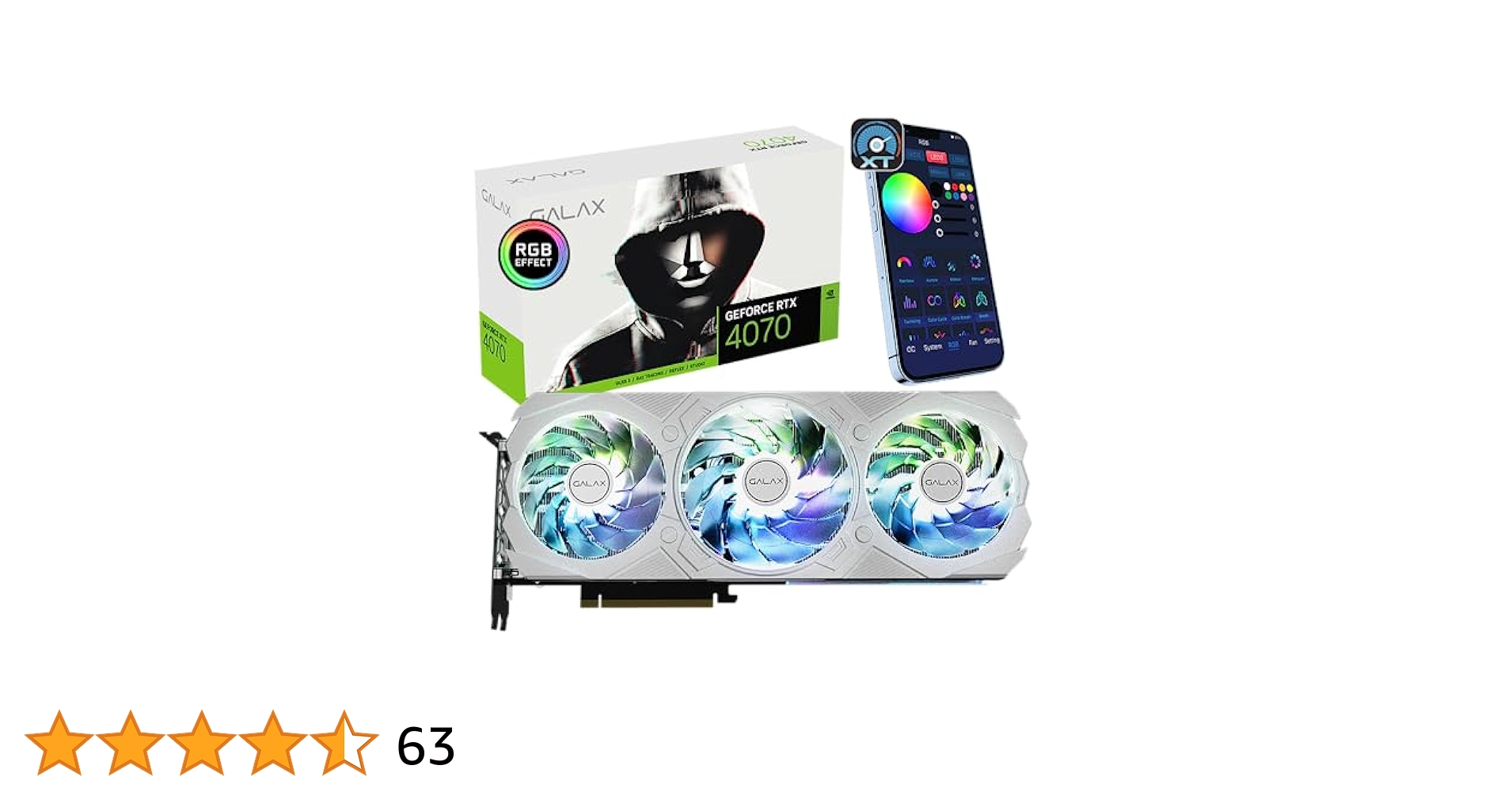 Amazon | GALAX GeForce RTX™ 4070 EX ゲーマー ホワイト 1